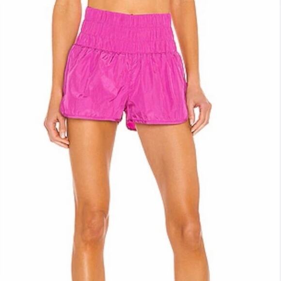 Free People Pants - Free People Movement The Way Home Pink Running Shorts Small